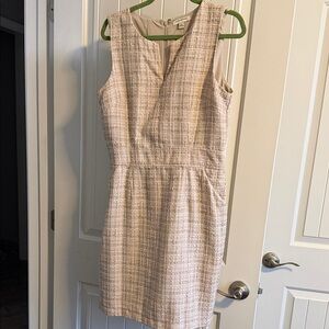 Banana Republic Beige Textured Mini Dress